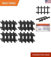 Ready-to-Play 12-Piece Black Track Pack - Expand Your Train Layout Today 