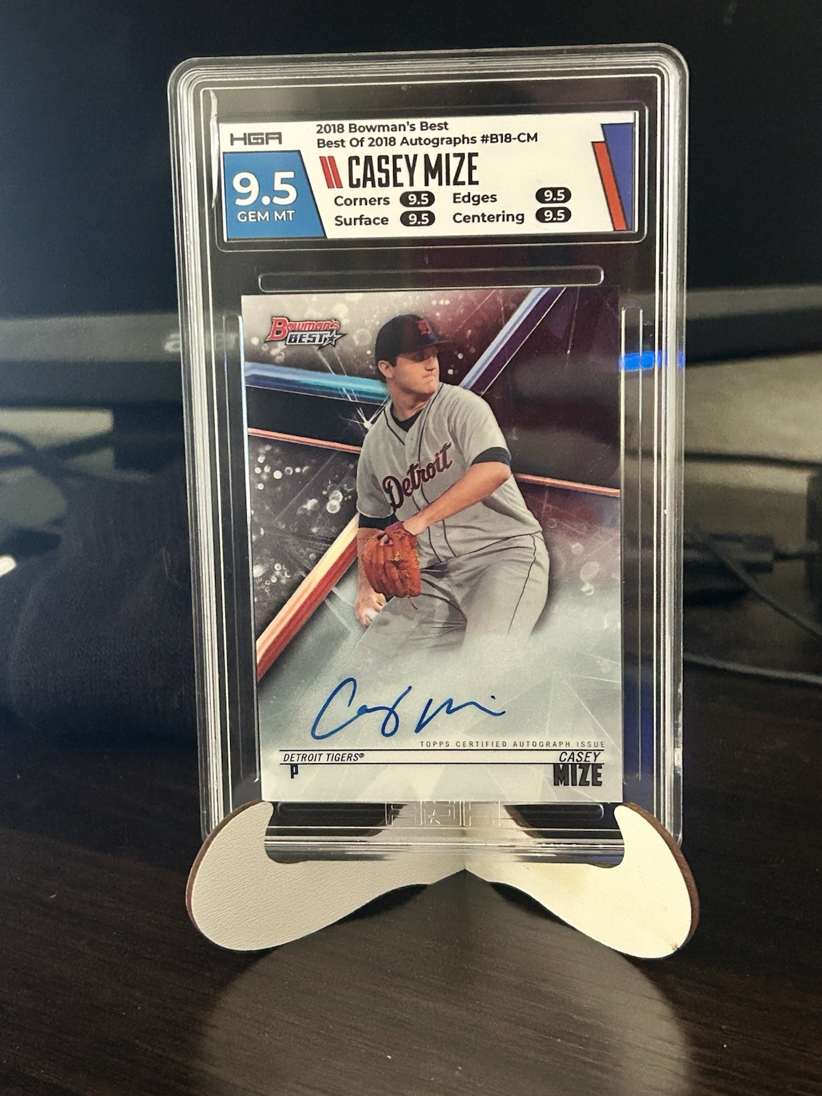 2018 Bowman's Best Best of 2018 Autographs Casey Mize #B18-CM (AU, RC)