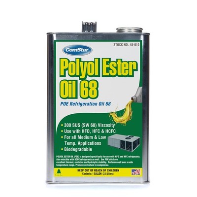 ComStar Polyol Ester Oil 68/300 SUS (POE) 1 Gal, Refrigeration Oil for HFC/HCFC