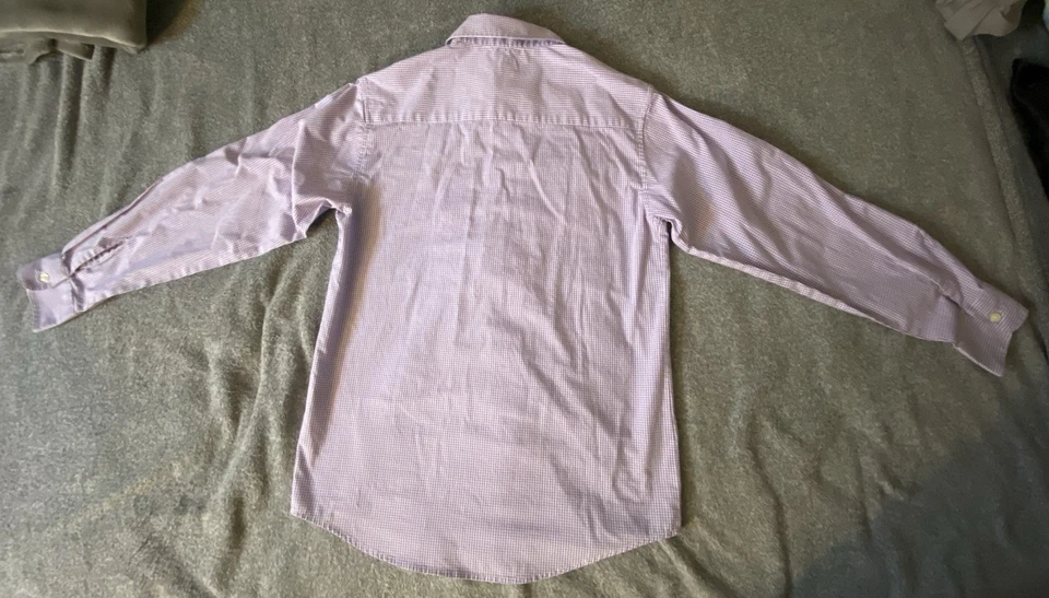 7 - Chaps мальчиков большой 14-16 эластичной фиолетовый длинным рукавом рубашка на пуговицах - Изображение 2 из 4