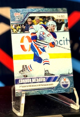 CONNOR MCDAVID, 2025 Topps NOW-Sticker #178 "SP 02/10 BLUE ICE