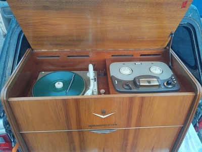 Wow GRUNDIG MAJESTIC 7038 VACUUM TUBE CONSOLE FROM 1959 WITH REEL