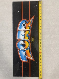 Original Zoar Arcade Marquee Data East 1982 Plexi