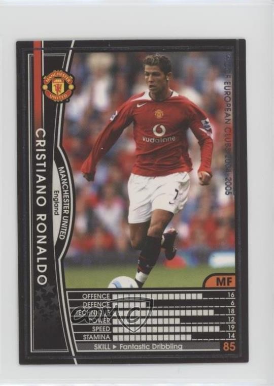 2004-05 Panini WCCF European Clubs Cristiano Ronaldo #059/224 Rookie RC 07dl