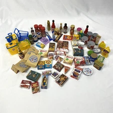 Zuru Mini Brands Toy Lot Of 72 Pieces Food Shopping Baskets Bags Some Duplicates