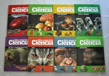 Lot of 8 Spanish Edition Atlas Visual de la Ciencia Encyclopedia Children Books