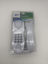AT T 146 Desk Wall Line Telephone Handset Hearing Aid Compatible White 83054 New