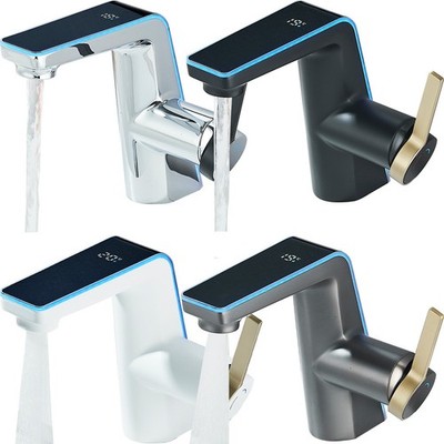 LED Waschtischarmatur Badarmatur Wasserhahn Bad Waschbecken Mischbatterie Hahn