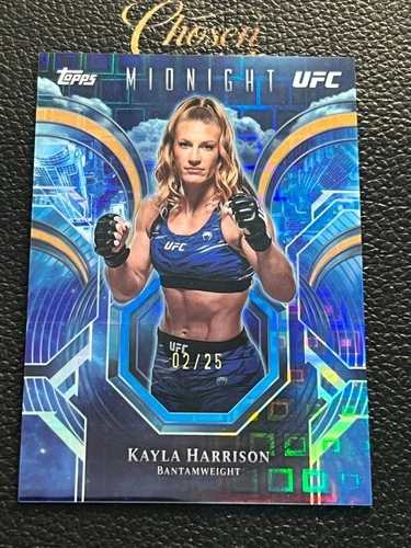 2026 Topps Midnight UFC Kayla Harrison Night Watch /25 Moonrise CF18