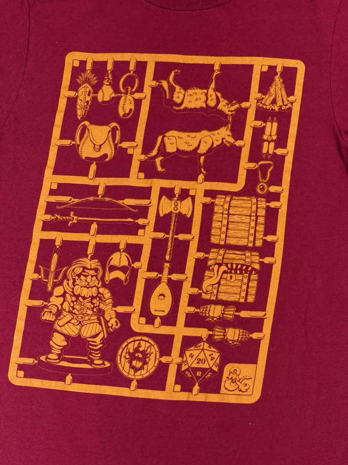 Dungeons & Dragons Loot Crate Exclusive Red T-Shirt Size Small #8 image 4