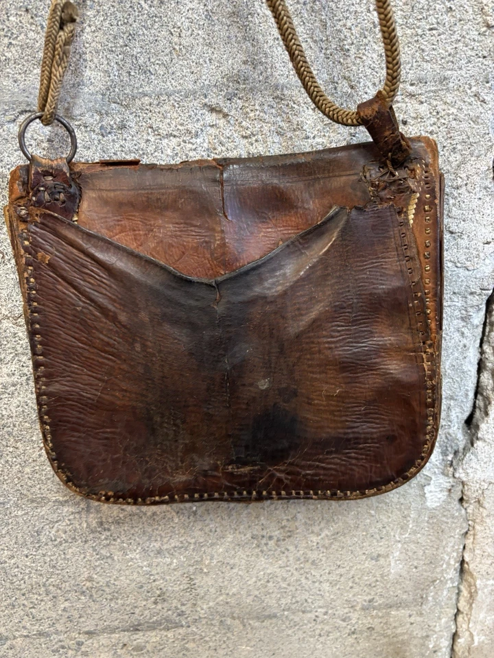 BERBER Moroccan Leather Messenger Bag Antique - Image 3 of 3