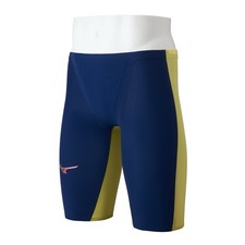 Mizuno GX Sonic Royal N2MBD001 PW MT SF Swimsuit Navy Yellow Japan New