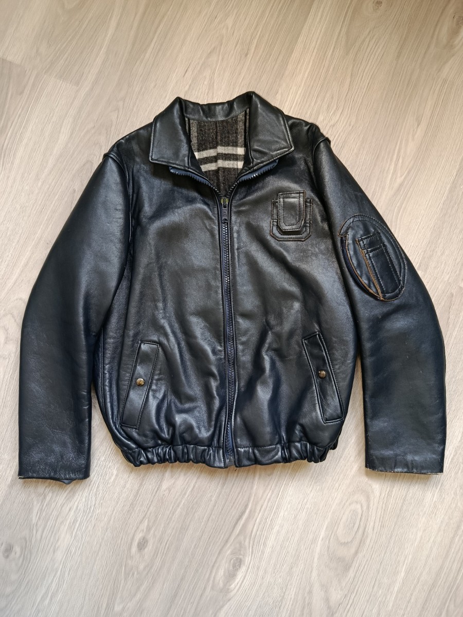 1970s French Aviator Leather Jacket 
