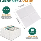 Miracle Cleaning Towels, Streakfree Multi-Purpose, Reusable and Washable -10 Pak