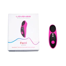 Lovense Ferri Bluetooth Remote-Controlled Panty Vibrator - Wearable, Discreet, &