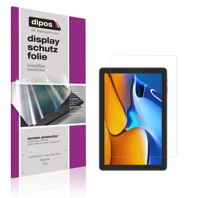 2x Schutzfolie klar für Digma Z10 Displayschutzfolie Folie Display Schutz dipos