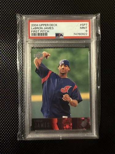 2004 Upper Deck First Pitch LeBron James #SP7 PSA 9