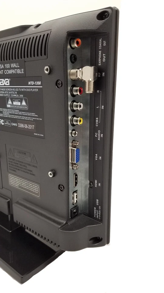 13.3 Inch Naxa 12Volt AC/DC LED HDTV ATSC with DVD & Media Player + Car Package - Image 4 of 4