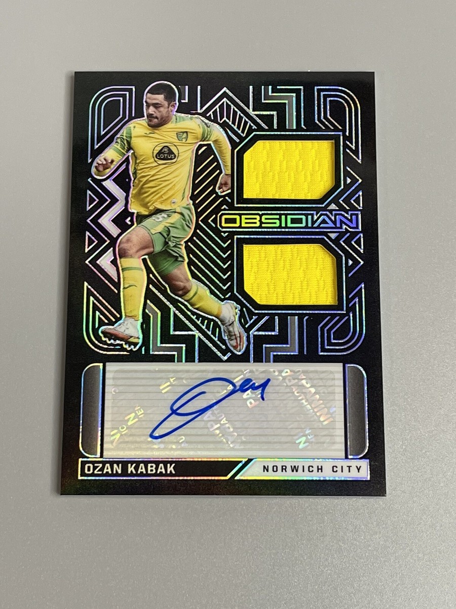Ozan Kabak 2021-22 Panini Obsidian /100 Dual Jersey Relic Auto
