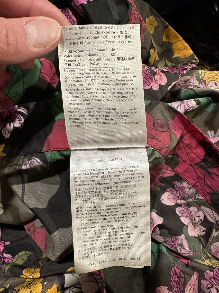 VALENTINO　コーチジャケット　カモ Valentino Floral-Camo Tech Satin Oversized Sporty Jacket