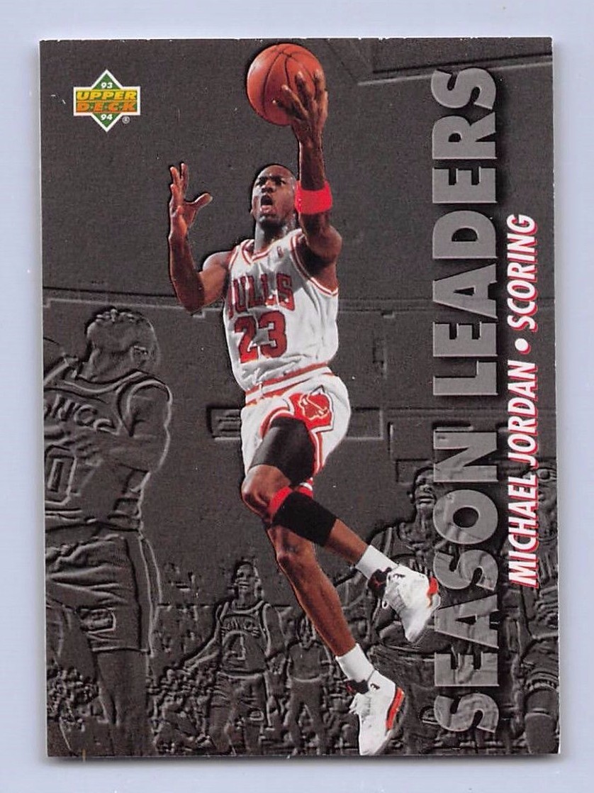 1993-94 MICHAEL JORDAN Upper Deck SEASON LEADERS Basketball Card - #166 -  Bulls | eBay