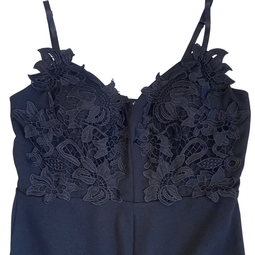 Charlotte Russe NWT Jumpsuit Evening Datenight Clubwear Long Pants Romper Black - Picture 2 of 6