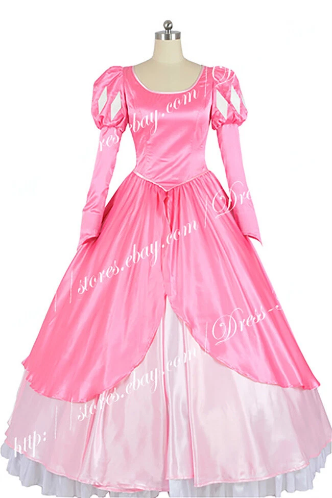 Robe princesse Ariel costume femme adulte robe de bal rose taille personnalis e