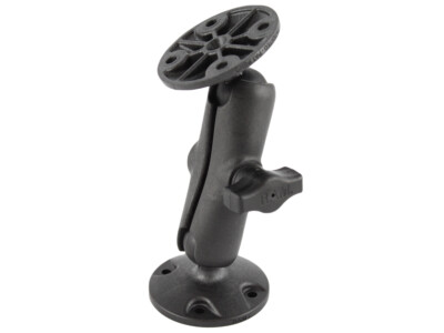 RAM Composite Drill Down Mount w/ Socket Arm & 2 Round 1'' Ball Bases  RAP-B-101U