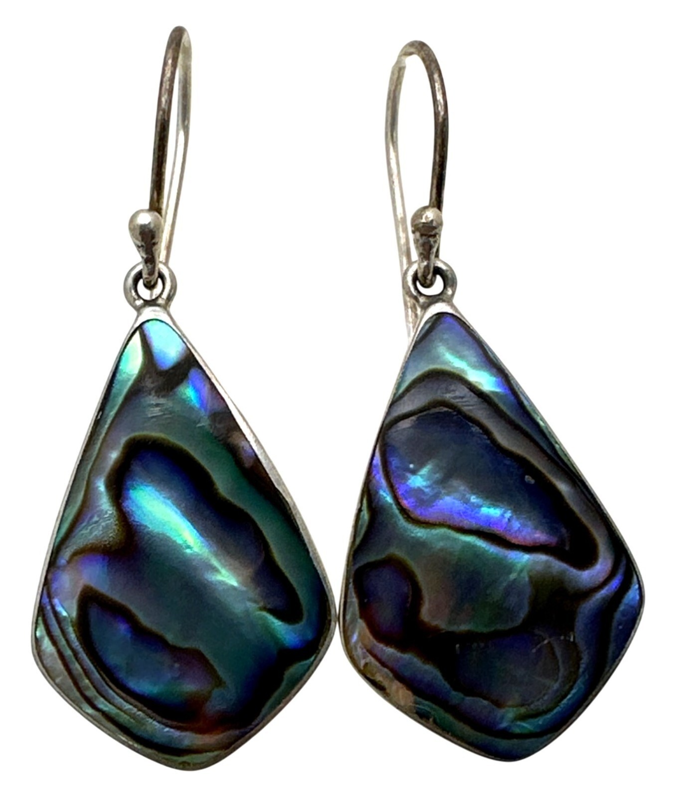 Whimsy 925 Silver Iridescent Abalone Shell Earrin… - image 2