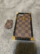 Custodia monogramma marrone lusso per iPhone 6s 7s 8s Plus