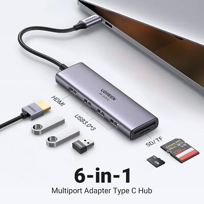 UGREEN USB Type-C Hub 4K 60Hz  To HDMI 2.0 Pd 100W Adapter For MacBook / Laptops