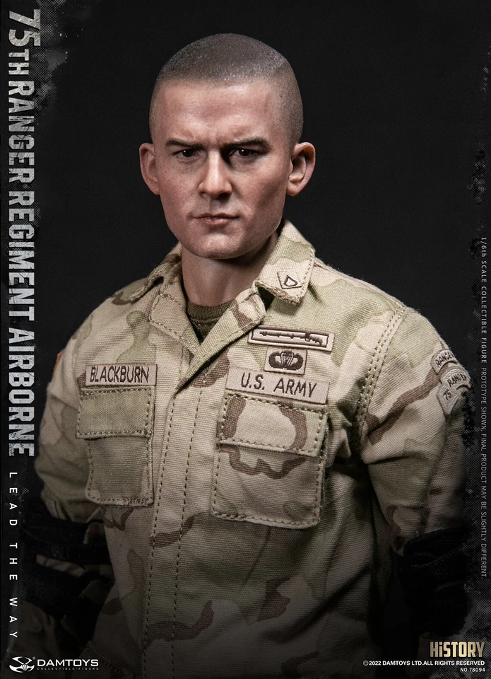 DAMToys Escala 1/6 12" 75º Regimiento Ranger Aerotransportado SAW Gunner Figura 78094 Nuevo Foto 4 de 4