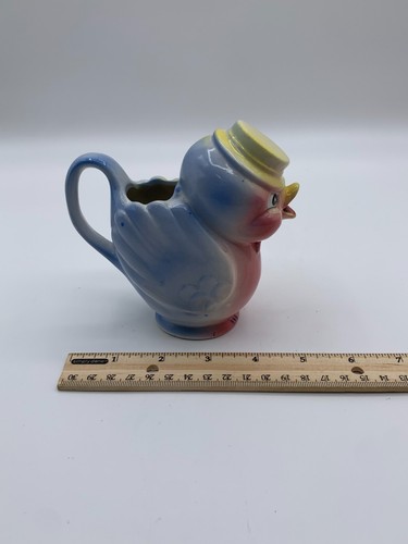 1950s Lefton Norcrest Bluebird Creamer Ceramic Japan Anthropomorphic MCM Kitsch - Picture 7 of 10