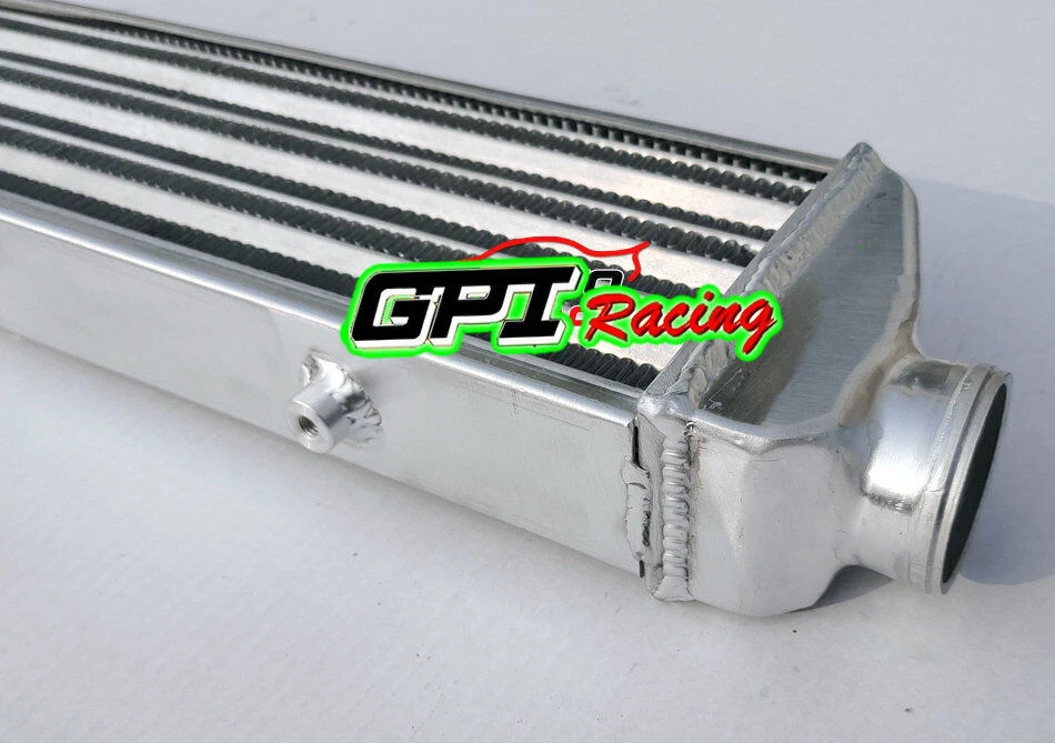 27 дюймов x 5,5 дюйма x 2 дюйма FMIC универсальный алюминиевый турбоинтеркулер 2,25 дюйма вход/выход 57 мм - Изображение 2 из 4