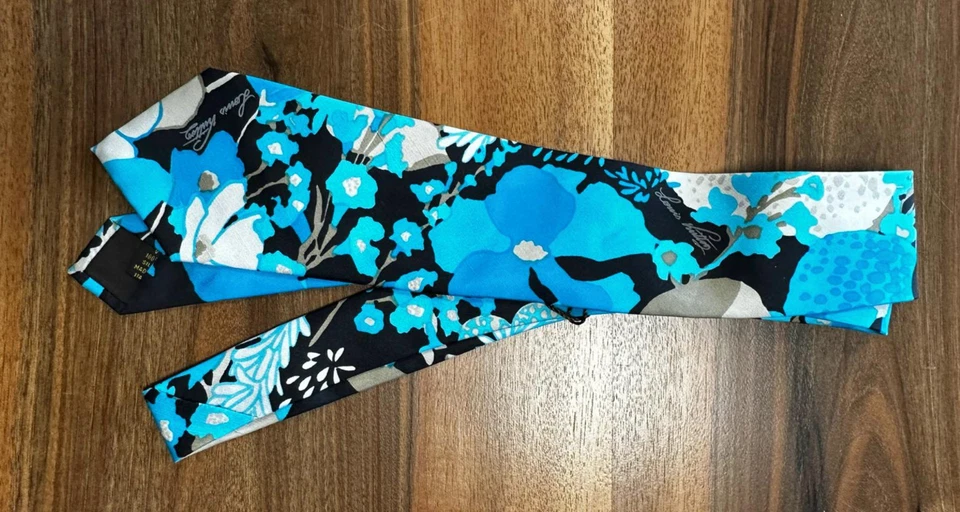LOUIS VUITTON CLASSIC TIE KRAWATTE SILK RARE RETRO SEIDE MADE IN ITALY NEW - Bild 3 von 4