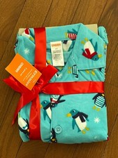 Gymboree Turquoise Fleece Penguin Pajamas Gymmies Size 2 2T New with Tags
