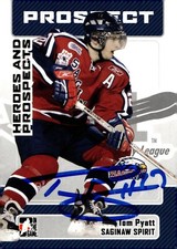 Tom Pyatt - Signed 2006-07 In The Game Heroes And Prospects Card #180