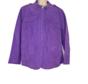 plus size purple jacket