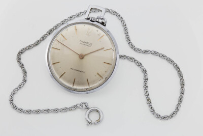 Vintage Diantus Taschenuhr Pocket Watch Uhrwerk läuft working