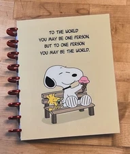 Snoopy Woodstock Quote Cover Set 4 use with the Classic Happy Planner~