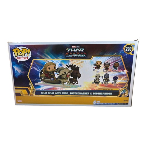 Funko Pop Rides! Barco de cabra con Thor, brocheador de dientes y molinillo de dientes #290 nuevo - Imagen 2 de 11
