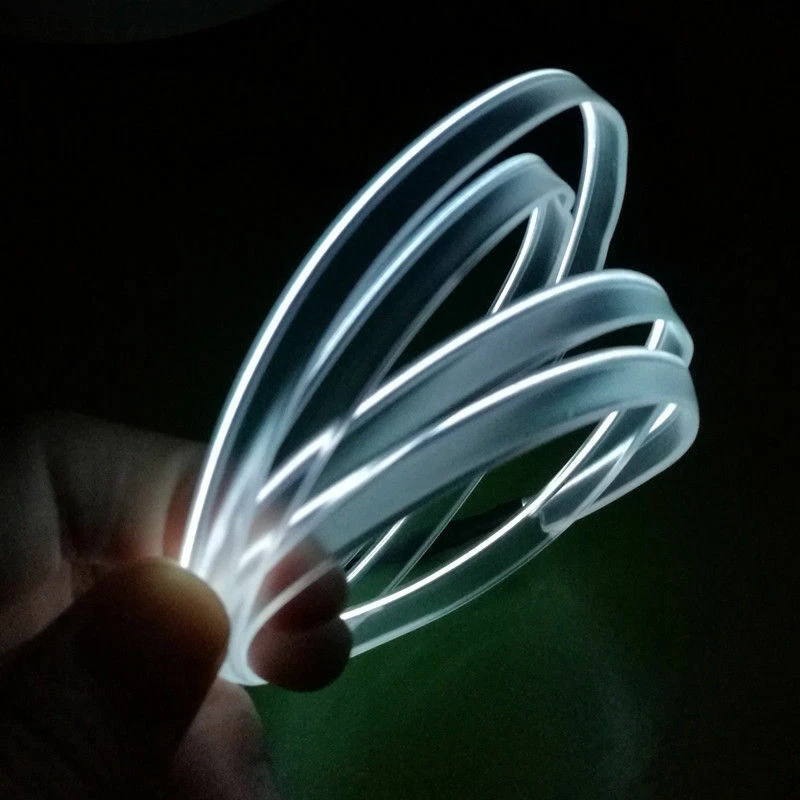Glow EL Wire String Neon LED Light Strip Rope Tube Decor Party + Controller 2022 - Image 3 of 4