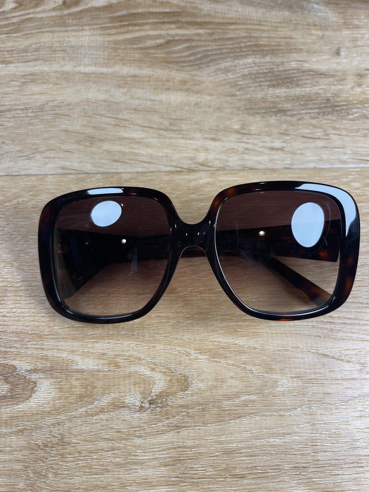 Authenticated Cartier Oversize Square Tortie Sung… - image 2