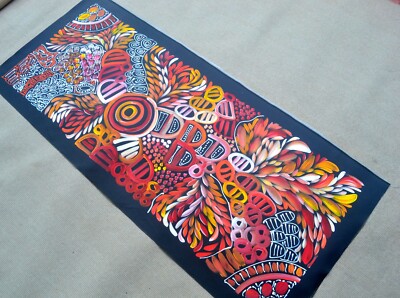 LOUISE  NUMINA 130 x 57 cm Original Painting - Aussiepaintings Aboriginal Art