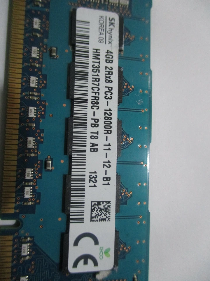 LOT OF 4 Hynix HMT351R7CFR8C-PB 16GB (4x 4GB) DDR3 1600MHz PC3-12800R Server - Image 2 of 3