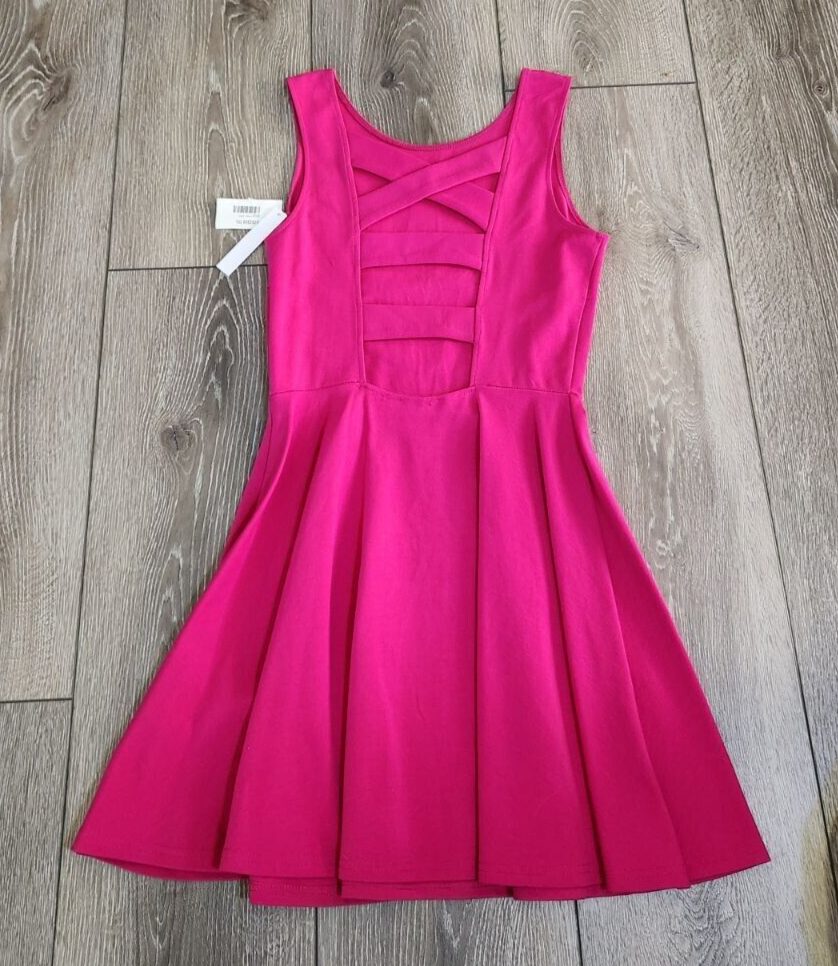 aqua hot pink dress Floral Shift Mini Dress