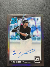 2018 Panini Donruss Optic Eloy Jimenez RATED ROOKIE BLACK AUTO PRIZM /25 #RPS-EJ