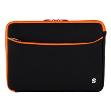 Premium Neoprene Case for eReader/iPad/Netbooks up to 12" - Orange/Black