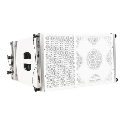 Sound Town 10'' Powered White DSP Line Array Loudspeaker Class-D ZETHUS-110WPW