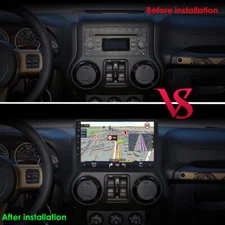 For Jeep Wrangler 2007-2017 Android 10.1" Car Stereo OBD2 2G+32G Radio WiFi GPS